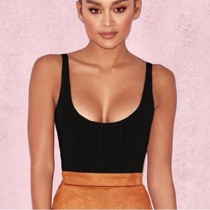 House of CB Perle Bodysuit - Black